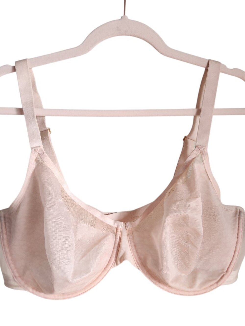 Soma Bra 40DDD 40F Nude Beige Unbelievable Lift Perfect Coverage Semi Sheer